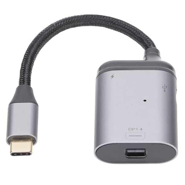 JORINDO Type C - Mini DisplayPort -sovitin virtalähteellä ja dataportilla