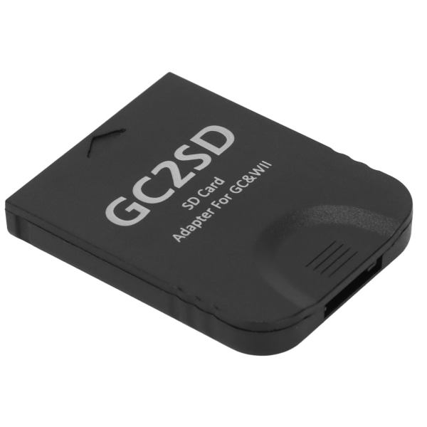 GC2SD Kortleser Plug and Play Bærbar Profesjonell Spillkonsoll Mikro Lagringskort Adapter for Wii for GC Svart