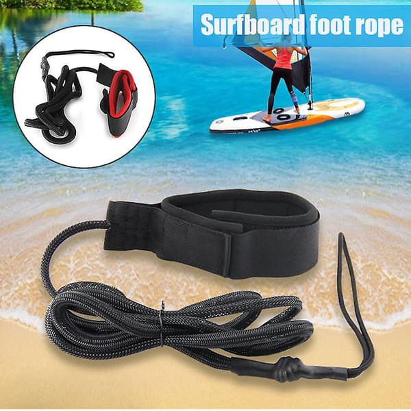 Premium Coiled SUP Leash Stand-up Paddleboard Legrope Strap Red And Black