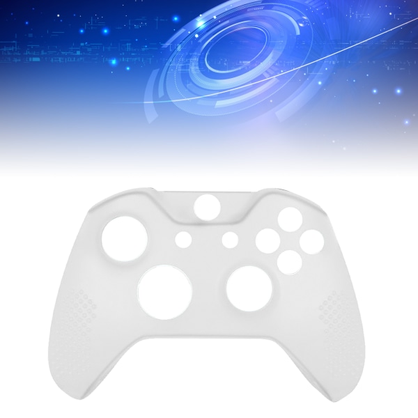 Gamepad-silikondeksel Sklisikret spillkontroller-beskyttelsesdeksel med nøkkelhetter for XBOX ONE Slim White