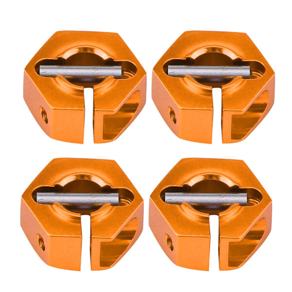 12 mm:n universaali pyörän kuusiokolosovitin HSP Sakura 1/10 RC-autolle (7 mm, kullanruskea)