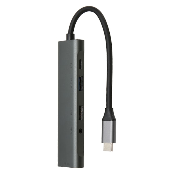 USB-C-keskitin 5-in-1, Type-C - 3,5 mm -keskitin, USB-keskitin, moniporttinen sovitin kotiin, toimistoon, viihteeseen, liiketoimintamatkoille