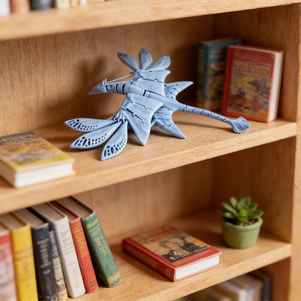 【02】Ny 3D-printad leksak, ledad figur, flygande drakprydnad B