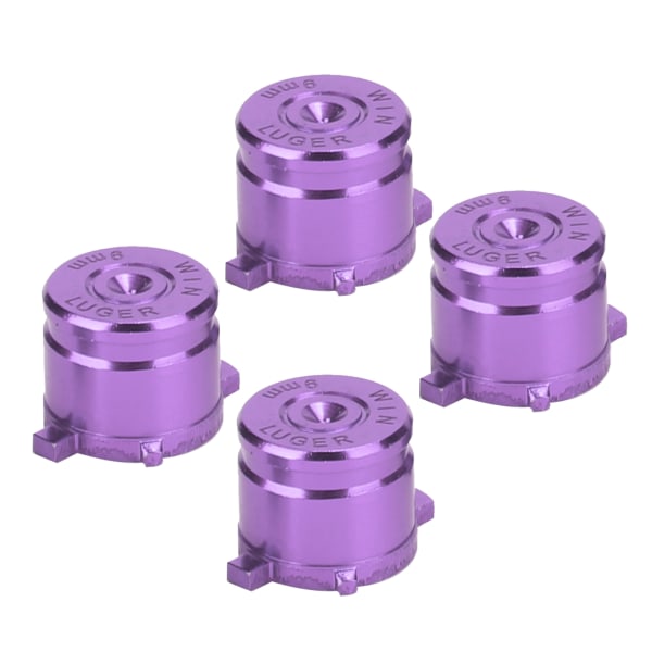 2 Sæt Aluminium Legering Funktionshjælpeknap Controller Udskiftningsdele Passer til PS4 Lilla