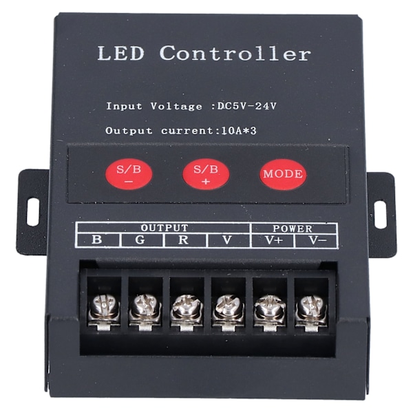 PWM Digital RGB LED-styrenhet för färgglada remsljusprojekt - Fjärrkontroll, kompatibel med 5V, 12V och 24V-system