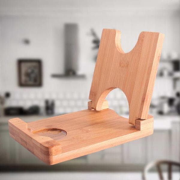 Pot Lid Rack Bamboo Shelf for Kitchen Use Foldable Pot Lid Holder