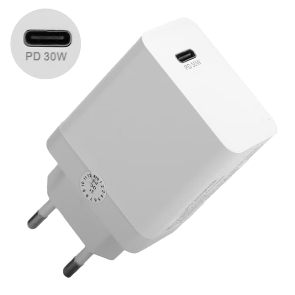 USB C Hurtigoplader til iPhone 12 11 Pro Max X 100-240V EU Stik Strømadapter