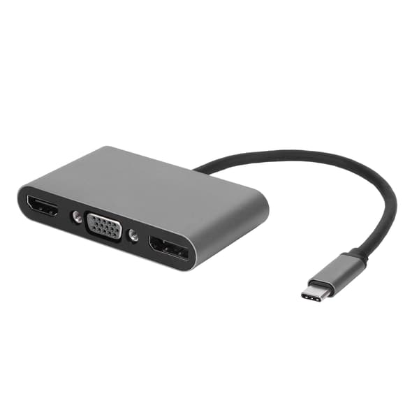 5-i-1 Type C Dockingstasjon med HDMI DP VGA USB PD Multi Port Hub-adapter
