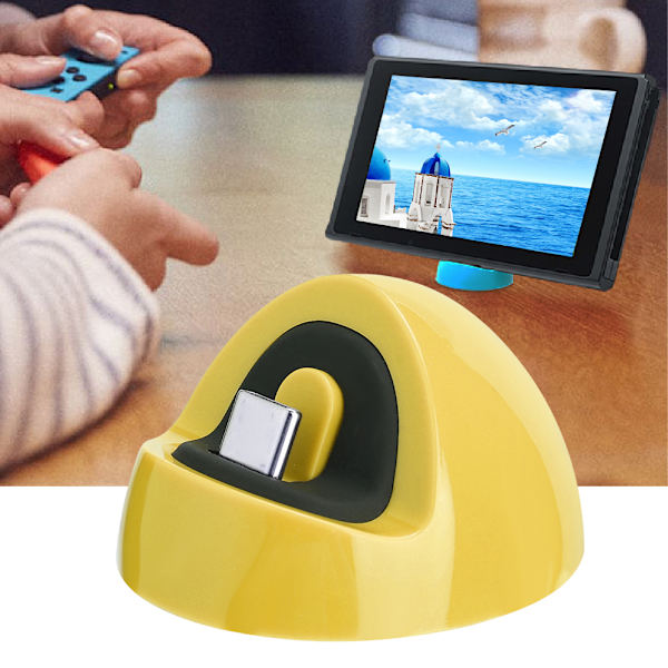 Yleinen Kannettava Mini Pelikonsolin Latausjalusta Lataustelinepidike Switch Litelle (Keltainen)