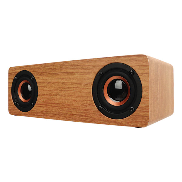Trä Bluetooth-högtalare väckarklocka med FM-radio trådlös telefonladdare väckarklocka Bluetooth-högtalare för sovrum sängbord