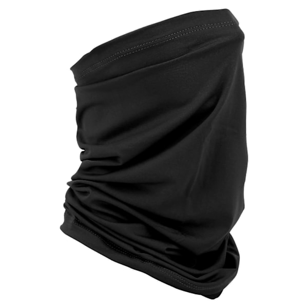 Utomhus isilkscarf, mjuk, andningsbar, tvättbar, anti-UV cykelmask och halsduk (svart)