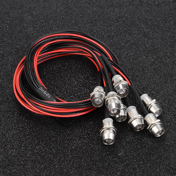 8 kpl 5 mm etu- ja takavalot LED-valot RC-mallin drift-autolle