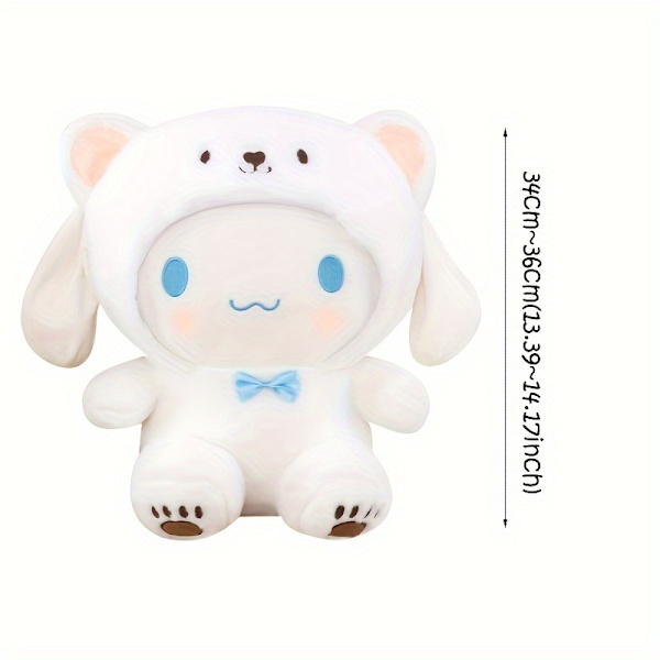 Sanrio Tegneserie Anime Figur Kuromi Melody Plysj Leke Dukke Anime Kawaii Dukke Anheng Samling For Jul, Nyttår, Halloween, Thanksgiving Gaver Cinnamoroll 36cm(14.2inch)