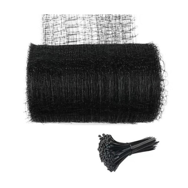 Hagenett og gjerde mot fugler og hjort Fuglenett Netting 4,2 meter lang og 4,2 meter bred (hull 1,2 cm tykk 12g/m2. Inkluderer 50 stk kabelbindere)