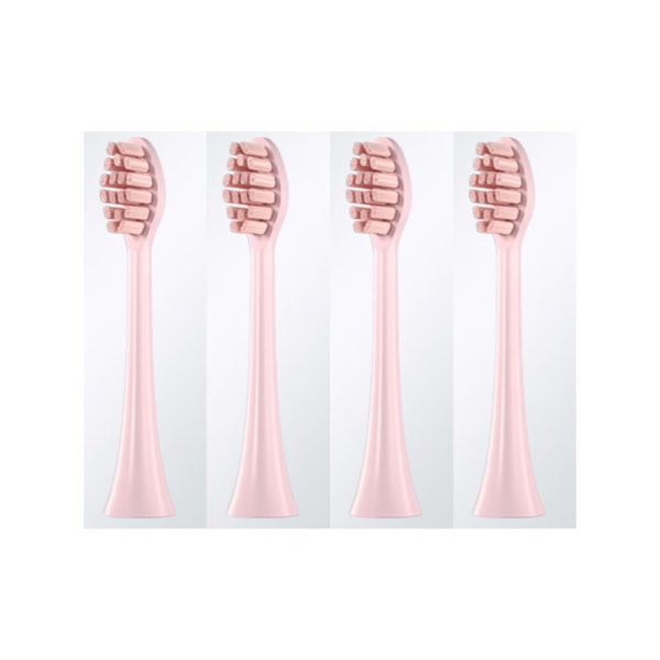 4 pakker (rosa) med AFT elektriske tannbørstehoder passer til T11 T12 T9 erstatningshoder, soniske elektriske tannbørstehoder for hvitere tenner