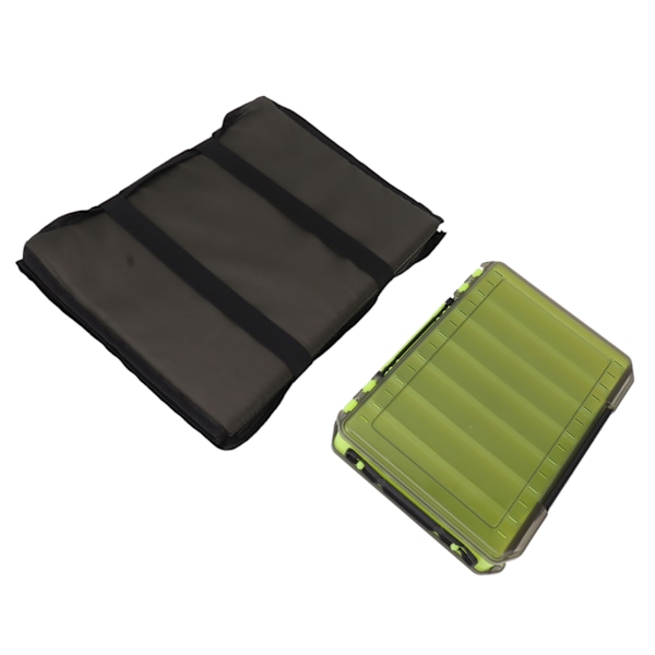 3-lags Foldbar Fiskeri Afkrogningspude Transparent Bærbar Dobbeltsidet Agnsboks Combo Kit