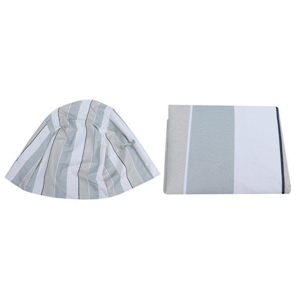 Vedenkestävä Tuolin Päällinen Sisä- ja Ulkokäyttöön Puutarha Patio Kalusteet Pölynpeite Suoja Stripe 68.5x73.5x51x89cm