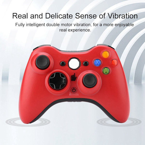 Trådlös Kontroller För XBox 360 Spelkontroll Spelplatta För XBox 360 för Win/XP/MAC (Röd)