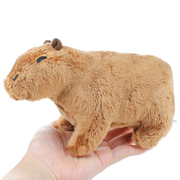 Capybara Gnagare Shaggy Plyschleksak fyllda djurfyllmedel 20cm