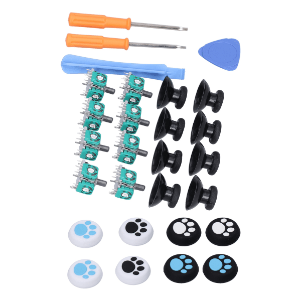 Analog Joystick Kit Komfortabel Holdbar Nem at Installere Controller Reservedele til Xbox OneQM21070991 (Kattepoter)