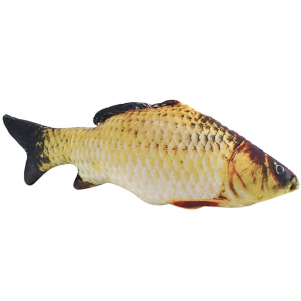 Kreativ 3D Karpformad Simuleringskudde Kastkudde Barnpresent Soffa Heminredning 40cm
