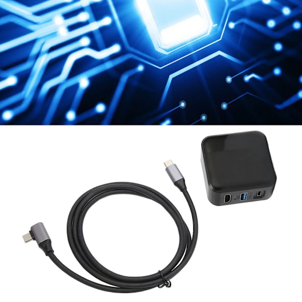 HD Multimedia Interface TV-dock 3-i-1 4K Laddningsdockningsadapter med USB 3.0-port för Switch OLED Smartphone 100‑240V EU-kontakt