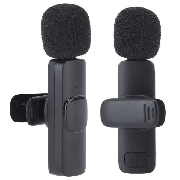 Trådløs Lavalier Mikrofon 3,5 mm Modtager Anti Interferens Auto Noise Reduction Lapel Mic til Live udendørs brug- W