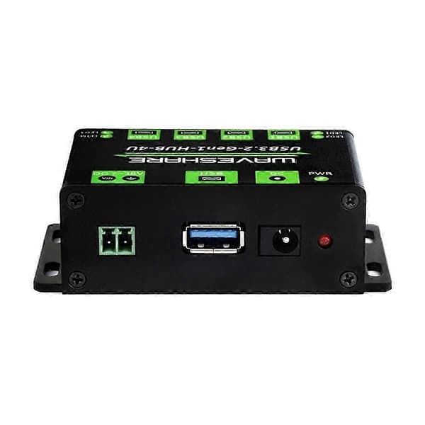 Waveshare USB3.2 HUB 4U utökad 4-vägs USB 3.2Gen1-gränssnitt 5 Gbps industriell HUB-adapter Comp