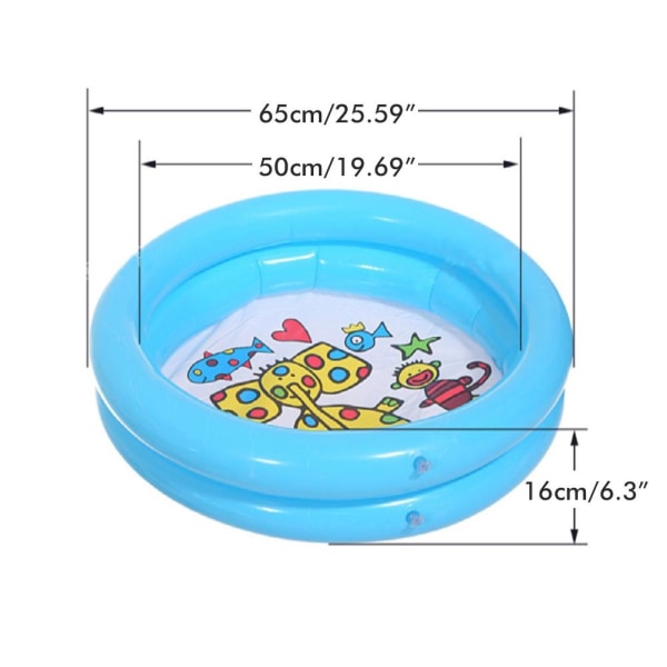 Oppblåsbare svømmebassenger for barn Blow Up Family Pool Water Games Bærbare bassenger for bakgård utendørs