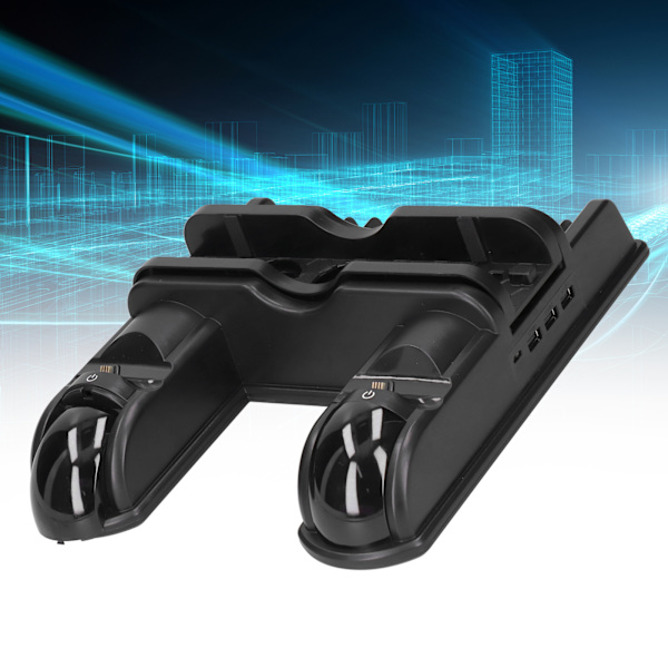 Kjølefan for spillkonsoll, vertikal stativ, kontrollerladerstasjon for PS4 SLIM PRO