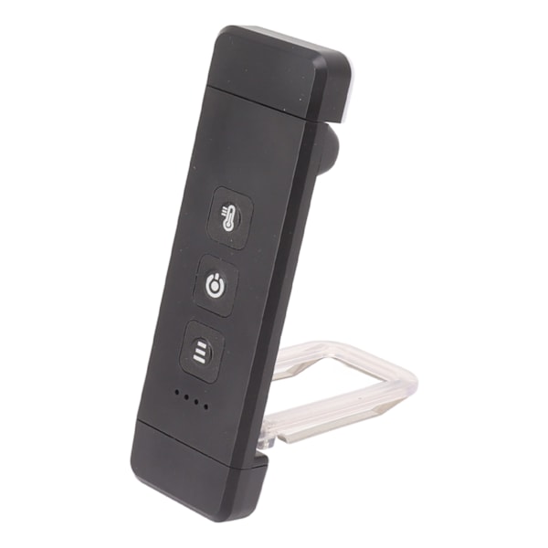 Ultratynd USB-opladelig Klips-på-boglampe: 3 Lysstyrkeindstillinger, Alsidig Mini Læselampe i Sort