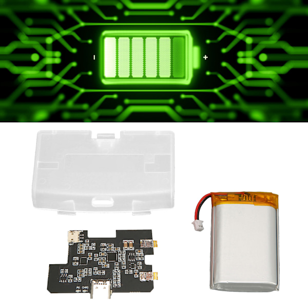 Genopladelig LiPo Batteriudskiftning Universal 1500mAh USB C Lithium Batteri Modul til Game Boy Advance