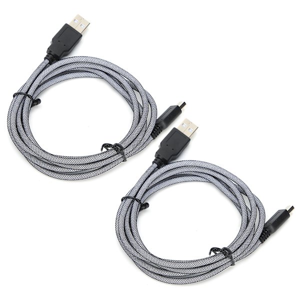 2 st 1,5 m PVC värd Micro USB laddningskabel Hållbar passform för Nintendo New 3DSXL NDSi 2DS