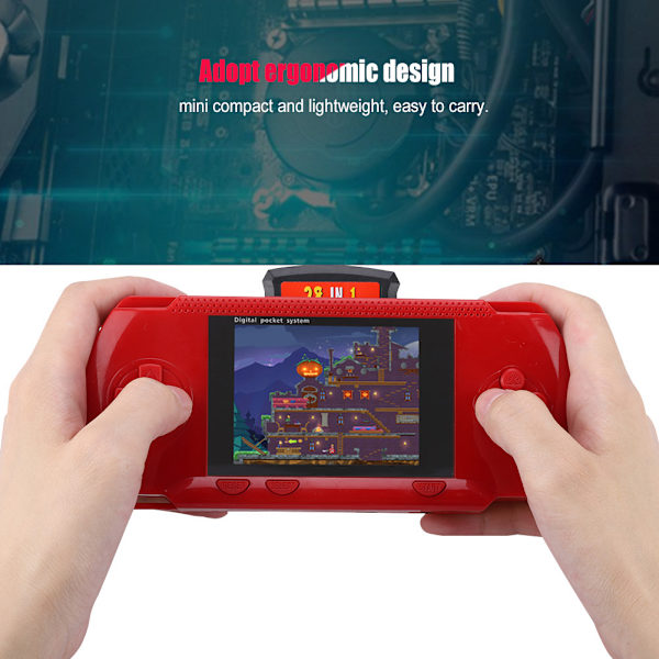 PVP Bärbar Handhållen Digital Spelkonsol Videospelkonsol med Spelkort