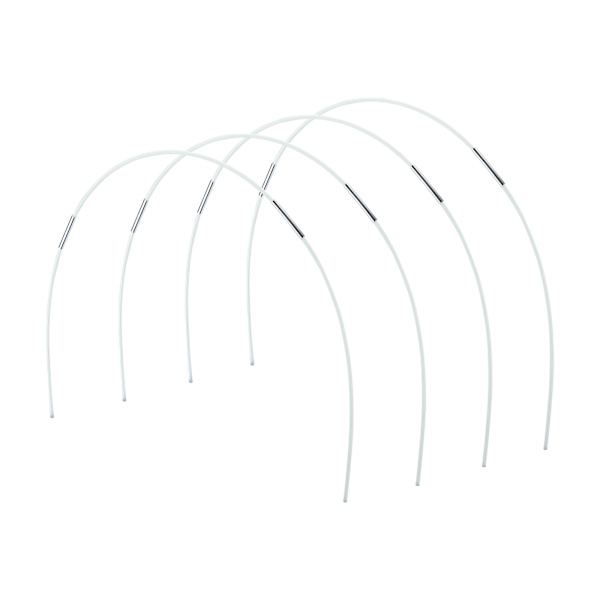 +25 stk. metalforbindelsesrør (indre diameter 5 mm, længde 6 cm) + 12 stk. laminerede spænder (6 mm) glasfiberrør bueteltbeslagssæt