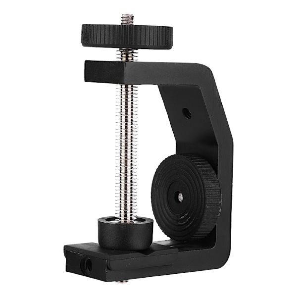 Universal C-Type 1/4\" Desktop Mount Clip Clamp Stativ til Kamera Tripod og Kuglehoveder i Aluminium
