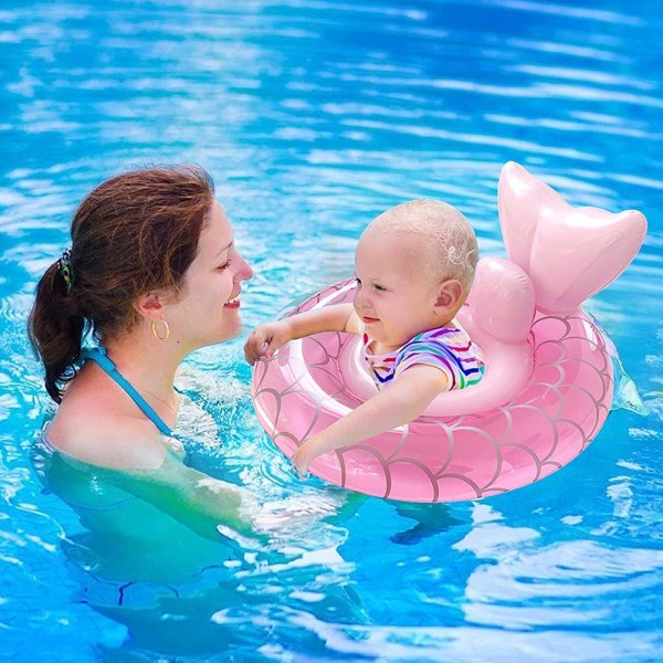 (Ei saatavilla Isossa-Britanniassa) 1 kpl baby -allas uimarengas uima-istuimella puhallettava uimarengas pinkki 63*47cm