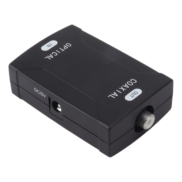 Koaxial Optisk Konverter Digital Ljudkonverter Tvåvägs SPDIF Optisk Ljudadapter Repeater