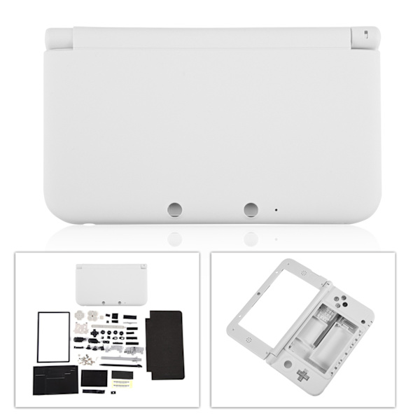 Komplett hölje för 3DS XL Vit - Reparationsdelar, Ersättningskit