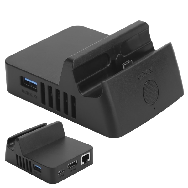 Mini USB3.0 LAN TypeC HDMI Videoovergang Multifunktionel Opladningsdock til Switch
