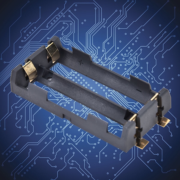 2-pakks batteriholderboks for SMD 18650 - DIY oppbevaringsboks for lading av strømforsyning