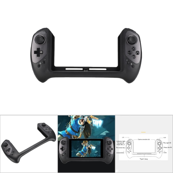 Black Game Controller -peliohjain NS Switch Play Console Joystick Plug and Play -ohjaimelle