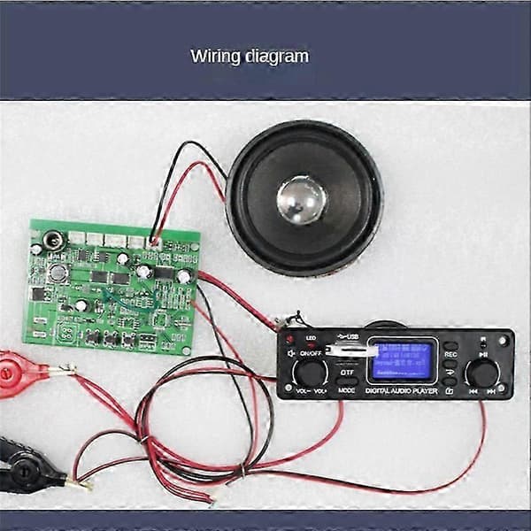 Digitaalinen audiosoitin Bluetooth MP3-soittimen dekooderikortti 128x64 DOTS LCD USB SD BT FM -musiikkisoitin Mo