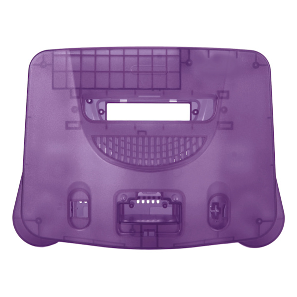 Etui for spillkonsoll, Retro ABS, Robust, Profesjonelt erstatningsskall for N64, Transparent Lilla