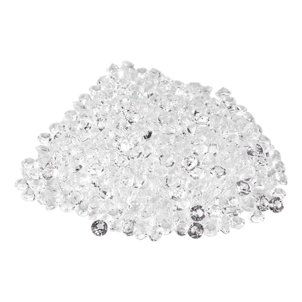 Snygga DIY-dekorationer för bröllop: 1000 transparenta akryl-pärlor (8 mm) för eleganta tillbehör