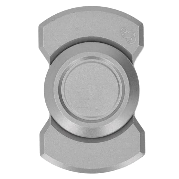 Fidget Slider Bærbar Lett Ergonomisk Multifunksjonell Robust Stress Relief Leke for Voksne ADHD ADD Sølv