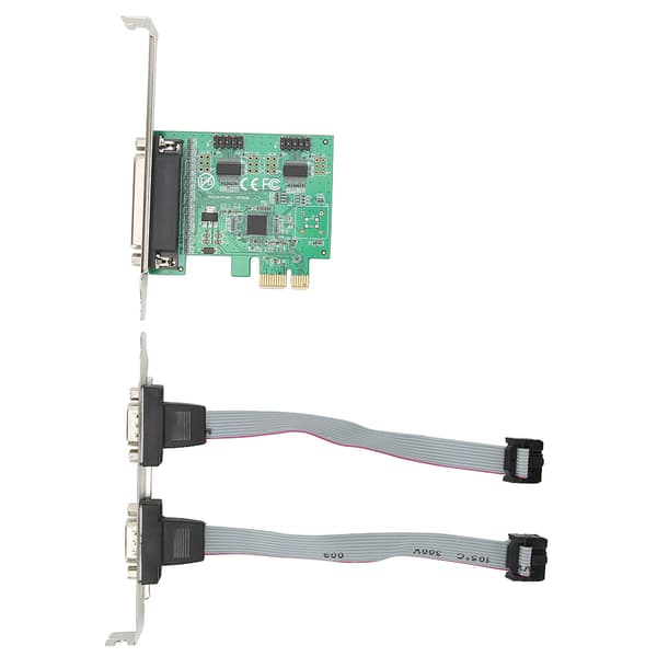 PCI E til 2 Seriel 1 Parallel Port Printerkort Adapter 2S1P Konverter