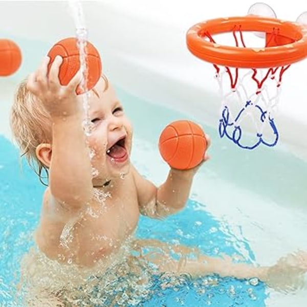 Baby koripallovanne, Lasten koripallovanne Minikoripallovanne, set 3 osaa palloa, kylpylelu, minikoripallovanne imukupilla (tavallinen)