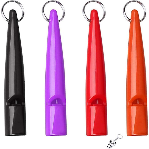 4 Pcs Professional Dog Whistles, Dog Training Whistle 210.5 High Pitch Plastic Dog Whistles With Lanyard Keychain for Barking & Recall