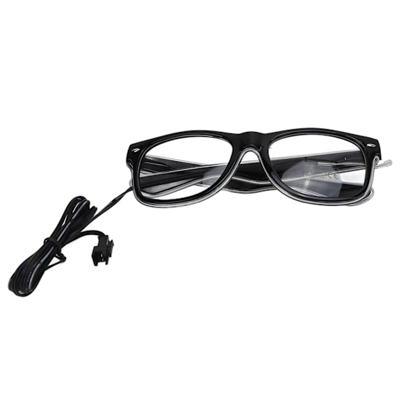 EL Luminous Glasses 3 Belysningslägen LED-glasögon Blinkande LED Luminous Glasses för Festivaler Nattklubbar Rött Ljus